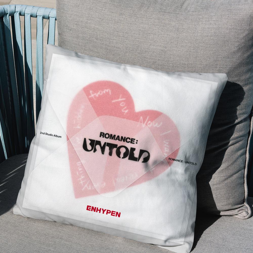 Kpop Style E-Enhypens Pillow Case Anti-Dustmite Pattern Cushion Cover Suitable For Sofa Bedroom Car Pillow Case Cover