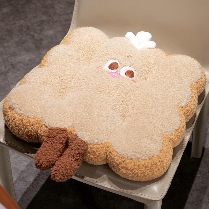 Dopamine Seat Cushion Autumn And Winter Thickened Warm Chair Cushion Student Seat Butt Cushion Office Soft Cushion 4040cm коричневый 2165₽