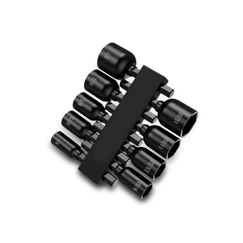 Metric/Inch Magnetic Hex Socket Sleeve High-carbon Steel Socket  Mechanical Maintenance