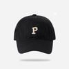 Summer Baseball Cap for Women Embroidered Letter P Snapback Hat Korean Solid Color Sun Protection Hats