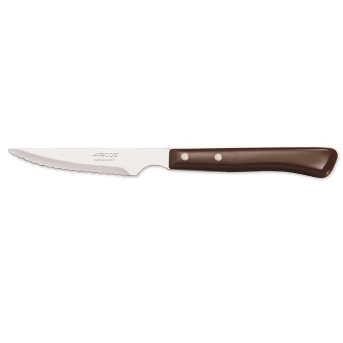 Couteau - Arcos - 804000 - Acier inoxydable - Kulhavý 11 cm - Poignée en Nylon