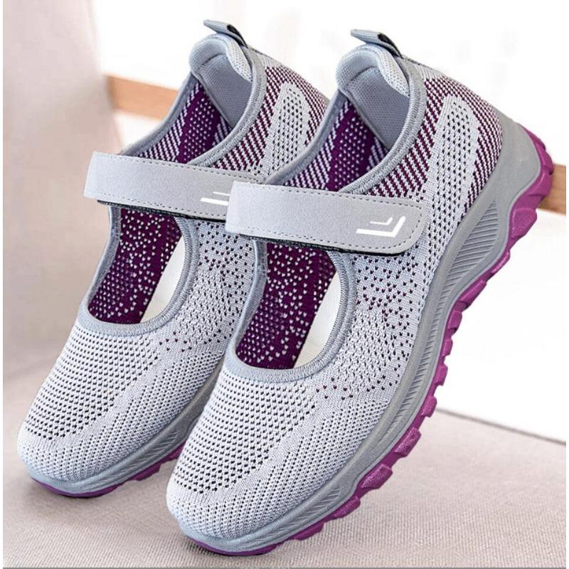2026 Women Sneakers Comfortable Mesh Ladies Flats Soft Platform Shoes Summer Breathable Woman Mesh Casual Walking Shoes