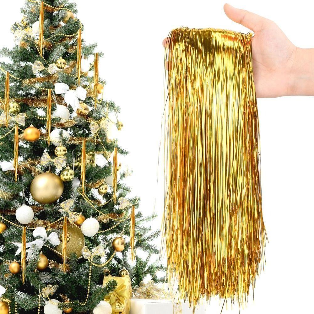 Festivals Decor Tinsel Icicle Strands Christmas Tree Tinsel Icicles  Christmas Decoration Supplies