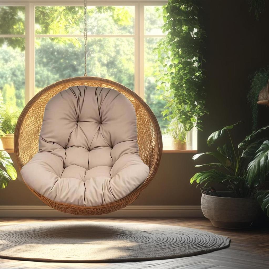Hanging Egg Chair Cushion Pad, Washable, Comfortable, Soft Chair Seat Cushion, Thicken for Outdoor,Indoor, Porch,Patio,