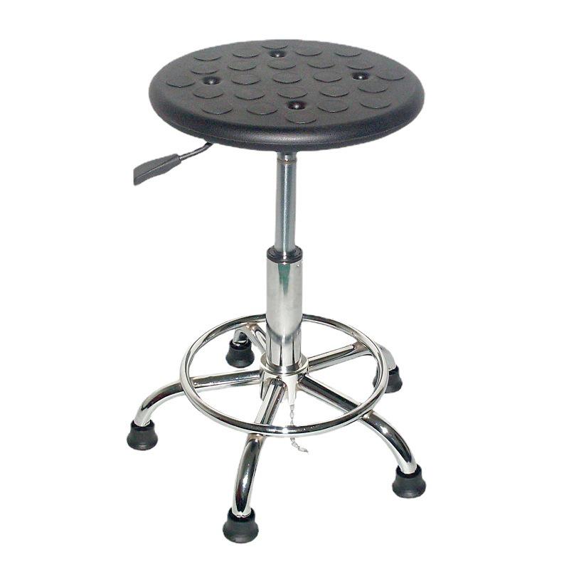 SGS-Certified Anti-Static Adjustable Round PU Stool for Workbenches
