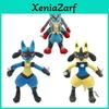 Peluche Luc Lucario Pokemon Luc Scintillante da 12 Pollici Giocattolo Morbido Con Colori Vivaci Per Bambini