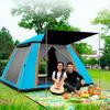 Venkovní automatický stany pro 4-5 osob Dvouvrstvý vodotěsný kempingový turistický stan Čtyřsezónní venkovní velké rodinné stany