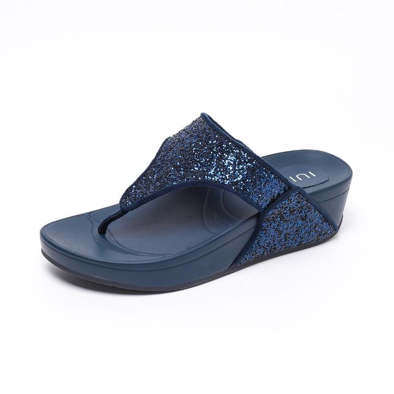 Strass Sommer Damen Hausschuhe Flip Flops Damen Outdoor Strand Komfort Bequeme Hausschuhe Innen Badezimmer Plateau Sandalen