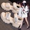 Sports Sandals Women's 2025 New Summer Versatile Muffin Thick-soled Wedge Heel Fashion Outer Wear Beach Women's Shoes