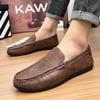 Fashion Man Leather Shoes Handmade High-quality Loafers Summer New 2025 Outdoor Casual Driving Shoes Sneakers Men Luxury Large Size
