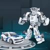 Copii Transformă Robot Mașină Jucărie Acționare inerțială Model de vehicul de transformare Deformare Mașină Figurină de acțiune Jucărie Copii mici Băieți Fete Cadou de aniversare
