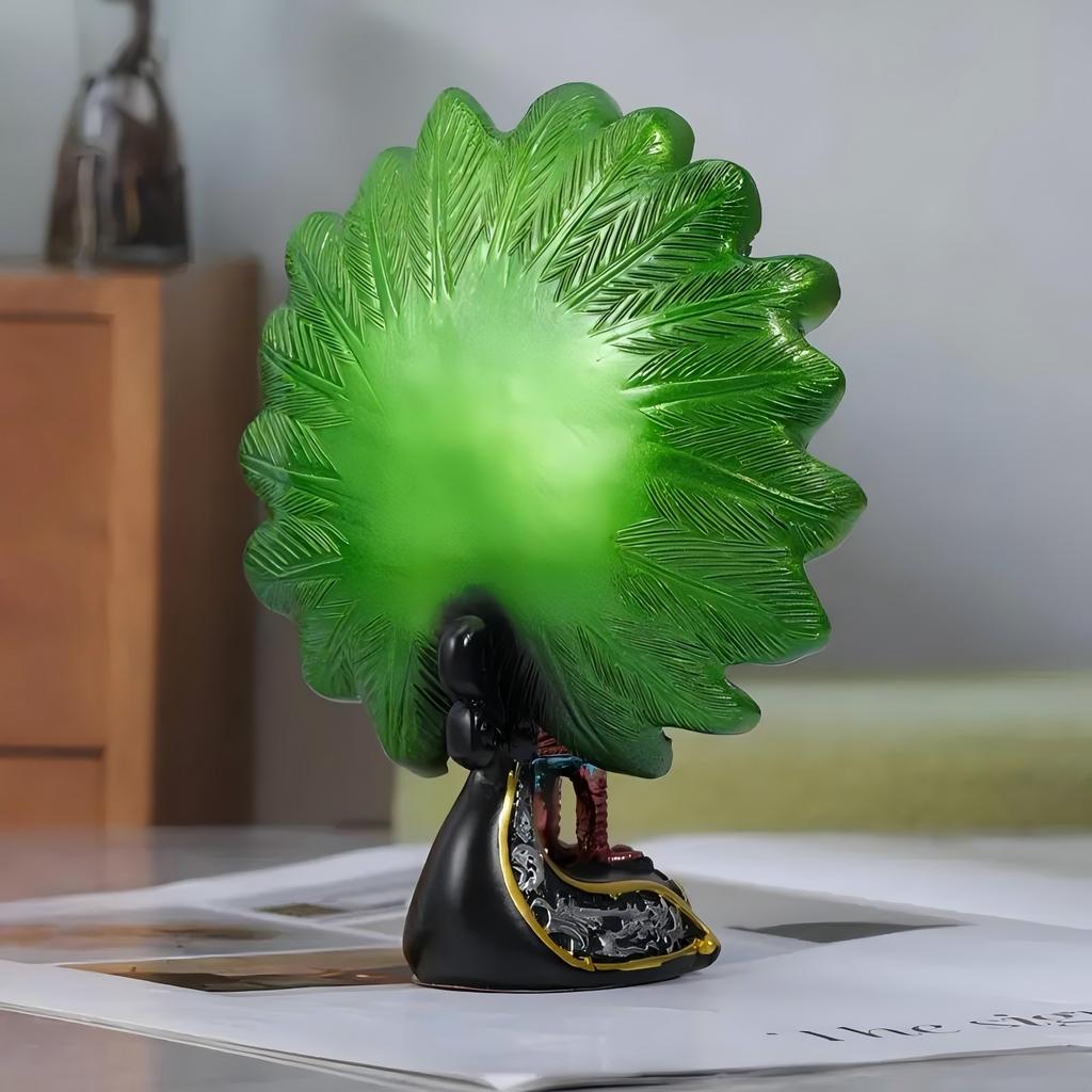 Pfauenornamente aus Harz, Pfauendekorationen, Weihnachtsdekorationen, Pfauenliebhaber, Pfauengeschenke, Ornament-Geschenkideen