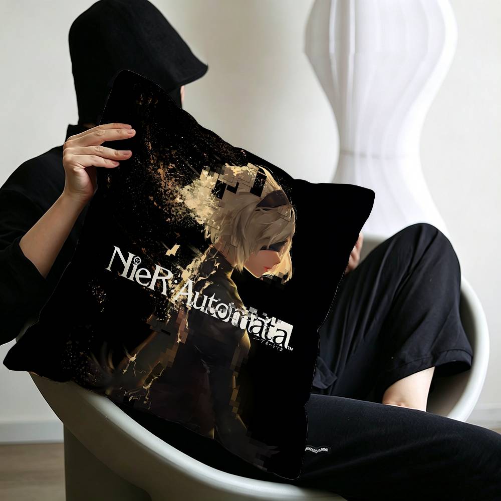 N-Nier Anime Lucky Dragon pillow cover sofa cushion cover home room decoration children gift