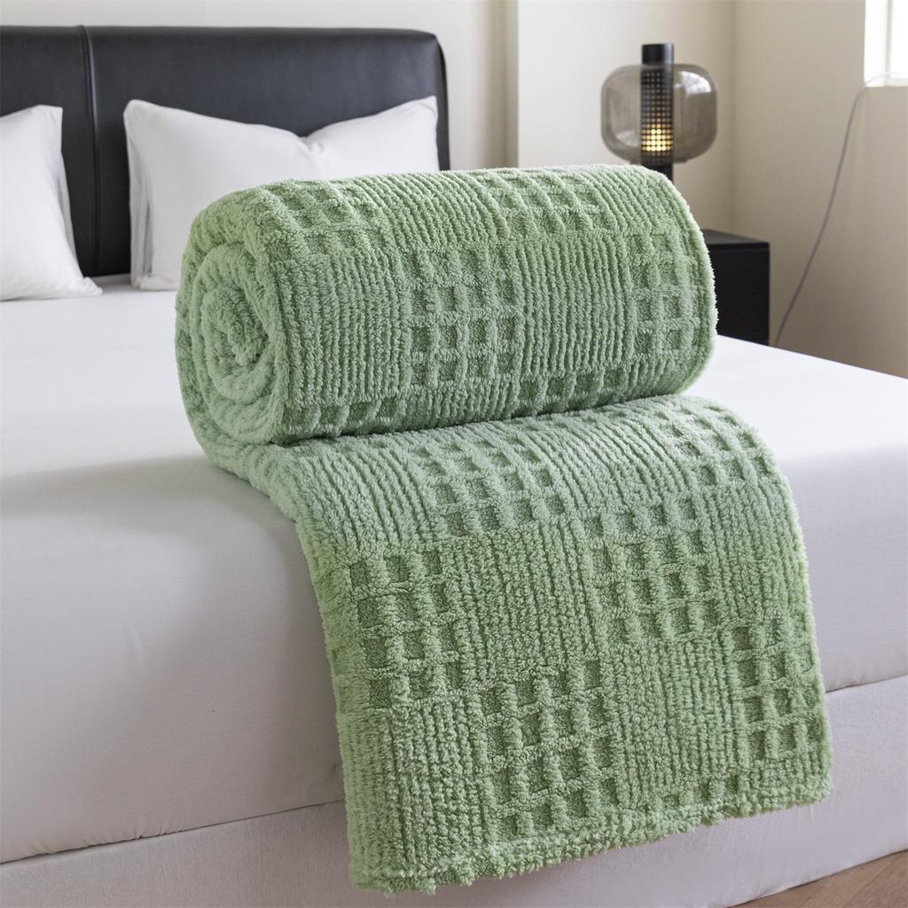Warm Blanket for Home Bedroom Taft Jacquard Blanket Multifunctional Nap Casual Blanket Soft Comfortable Sofa Blanket