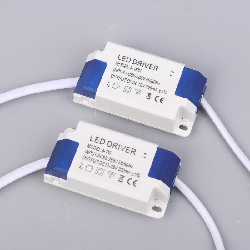 Constant Current Non-Isolated External Led Driver 4-7W 8-18W 8-24W 24-36W 36-50W Output 300Ma Lighting Transformer