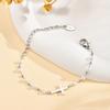 New 4mm Pearl Pearl Bracelet Elegant Adjustable Cross Chain Bracelet Chic Dainty Women's Jewelry Fashion Accessory