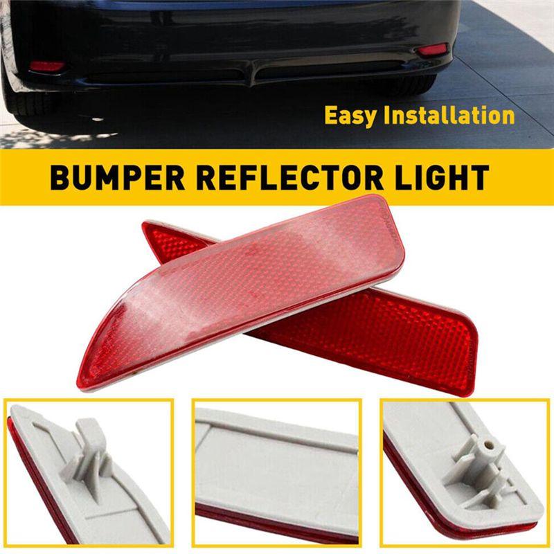 NY-1 Par Bakre Bumperreflektor för Bil(V+H)8191002130 8192002030 För TOYOTA COROLLA 1.8L 2.4L 2011-2013 Reservdelar