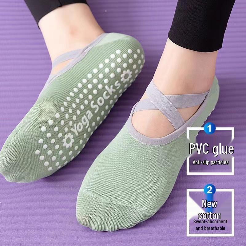 Women's Non-Slip Breathable Yoga & Pilates Socks - Shock-Absorbing & Sweat-Wicking for Dance & Sports