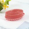 Yousheng Bath Brush 2 In 1 Design Massage Cleansing Brush for Body And Head Silicone Body Exfoliating Scrubber with Anti-Slip Handle