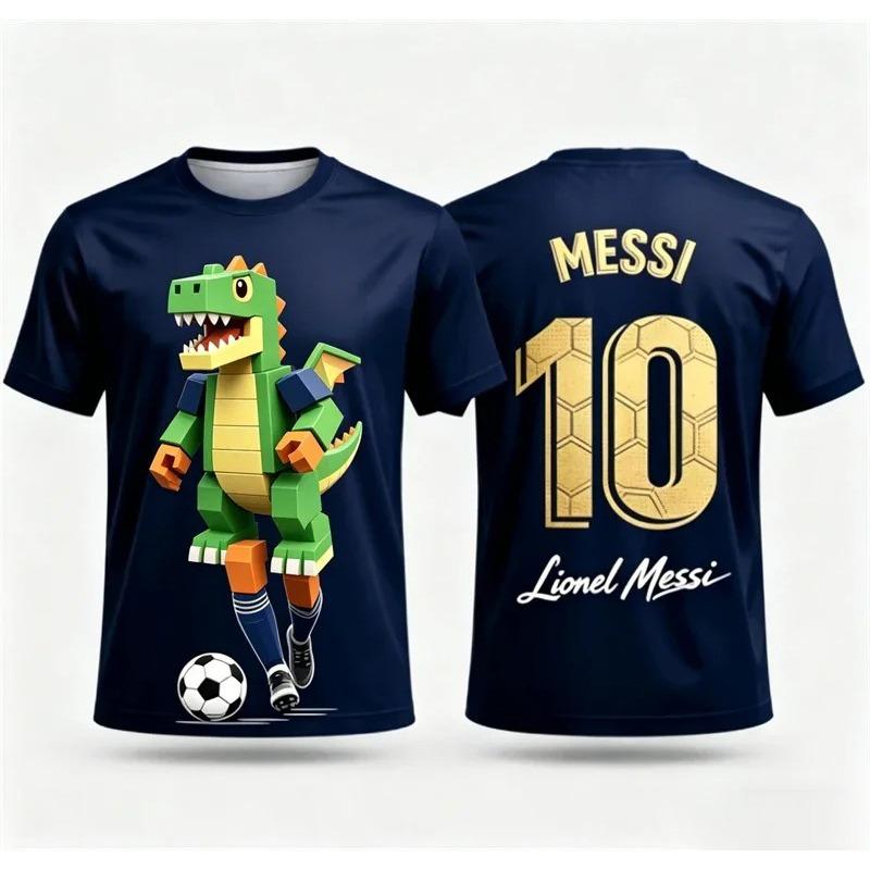 Roblox Children T-Shirt Custom Ronaldo Name Number 3D Print Jersey Style Short Sleeve Casual Kids Summer Sportswear for Fans