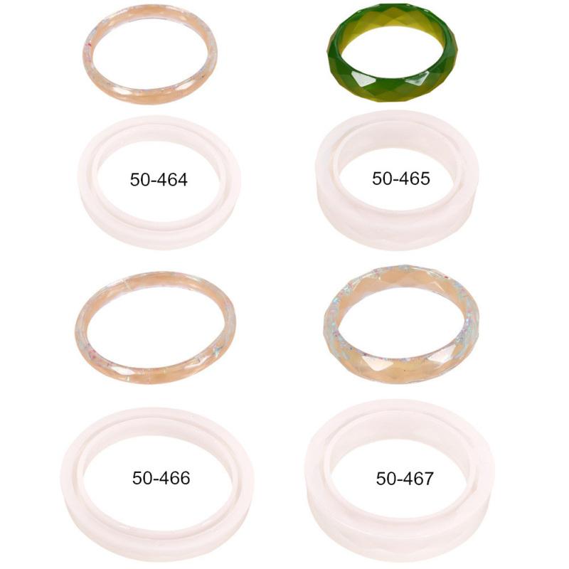 Kristall-Epoxid-Diamant-Armreif, Silikonform, handgefertigter Schmuck, getrocknete Blume, Harz, Diamant-Armband