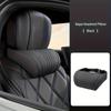 Luxury Car Neck Pillow | Nappa Leather Car Interior Decoration Accessories, Headrest, Seat Cushion, Neck Support Pillow, Comfortable and Breathablel