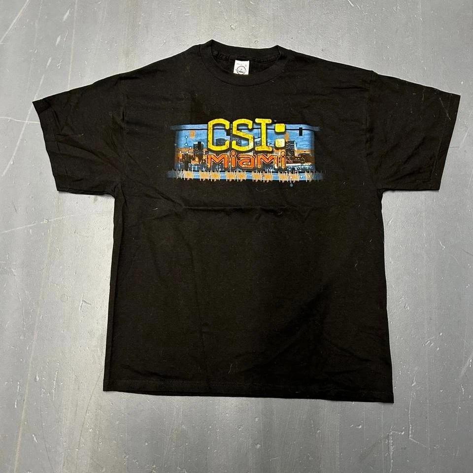 Vintage late 90s CSI MIAMI tv show promo graphic tee shirt tshirt 2XL