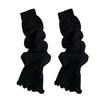 Knitted Scalloped Leg Warmers Women Cute Ribbed Scrunch Slouch Leg Warmers Retro Warm Winter Leg Sleeves for Party Dating Wear