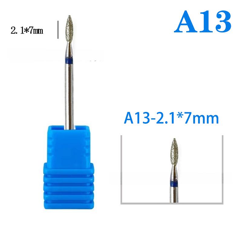 Diamond Nail Drill Bit Cuticle Clean Milling Cutter Nails For Electric Manicure Machine Accessories Ball Burr Removing