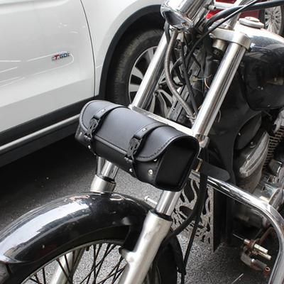 Motorrad-Werkzeugtasche, Retro-Fassform, Motorrad-Fronttasche, schwarz, wasserdicht, Satteltaschen, Motorrad