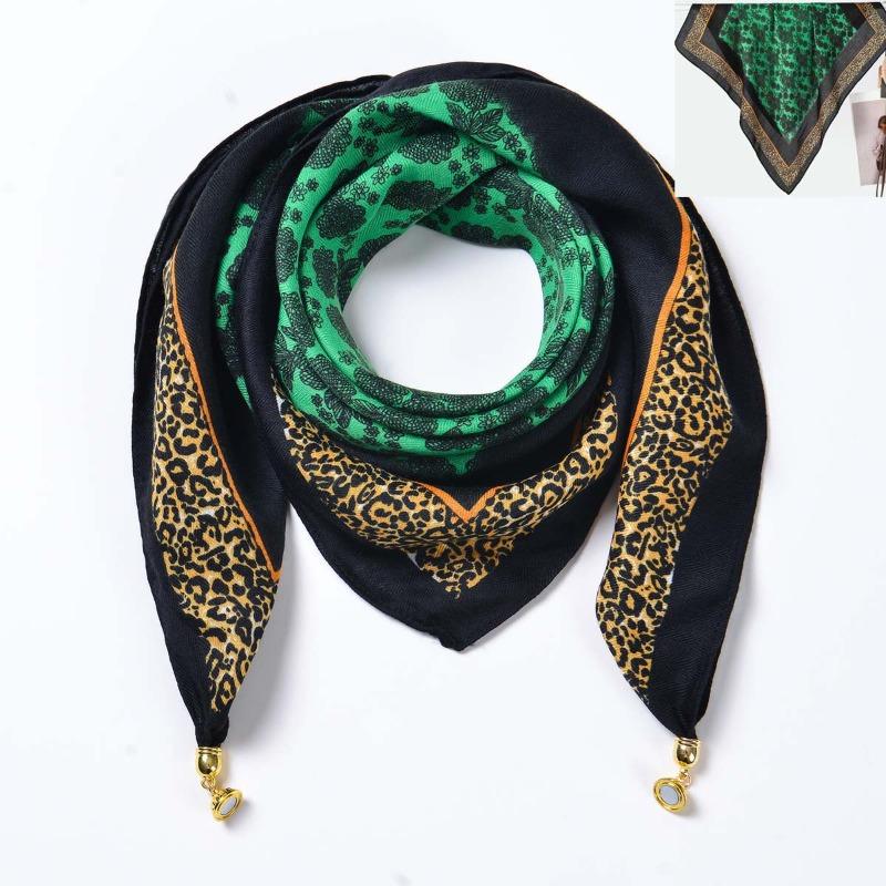Idyllic small fresh women's imitation silk square scarf silk scarf temperament versatile scarf shawl heat