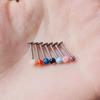 Acrylic Body Piercing Jewelry Set: Tongue, Navel & Nose Piercings