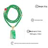 Elegant Jade Flower Pendant Sweater Chain - Versatile Autumn/Winter Necklace for Men & Women