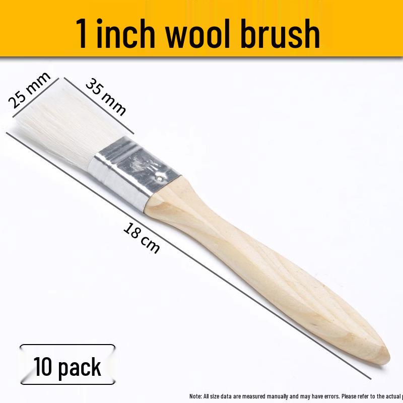 Traceless Soft Lamb Wool and Bristle Brush for Baking, Paint Coating, and Barbecue