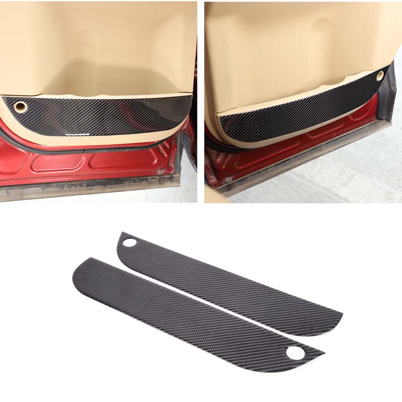 For Land Rover Freelander 2 2007-2012 Soft Carbon Fiber Car Rear Door Inner Door Anti-kick Panel Trim Sticker Car Accessories