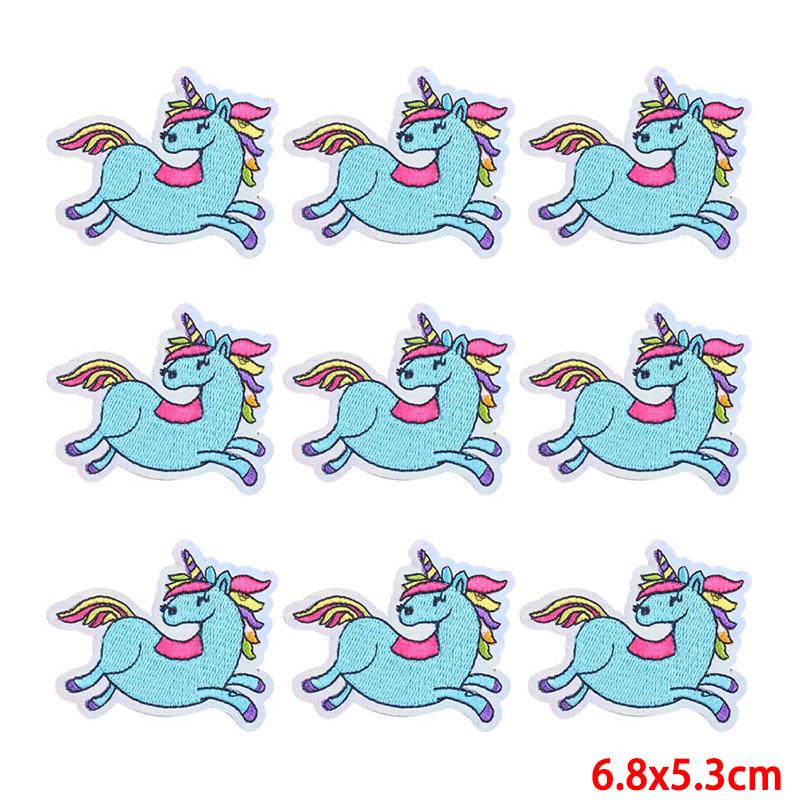 10 Pcs/lot Wholesale Embroidery Patch Iron On Patches For Clothing Patches On Clothes Jackets Decor Applique Sew Supplies