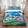 Sonic'S Tropical Adventure Print 3Pcs Bedding Setduvet Cover With 2 Bedropillowcase Home Birthday Gift
