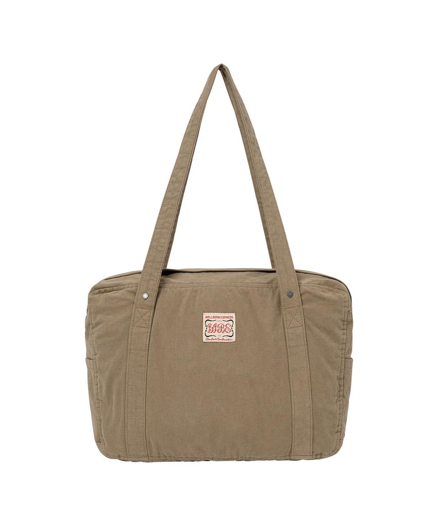 Wellbeing Express Washed Tote Bag Brown