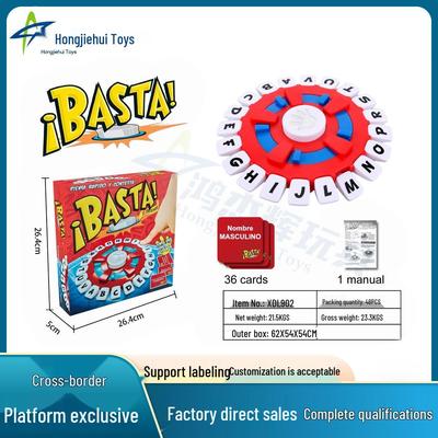 BASTA Crazy Alphanumeric Fast-paced Interactive Board Puzzle for Children