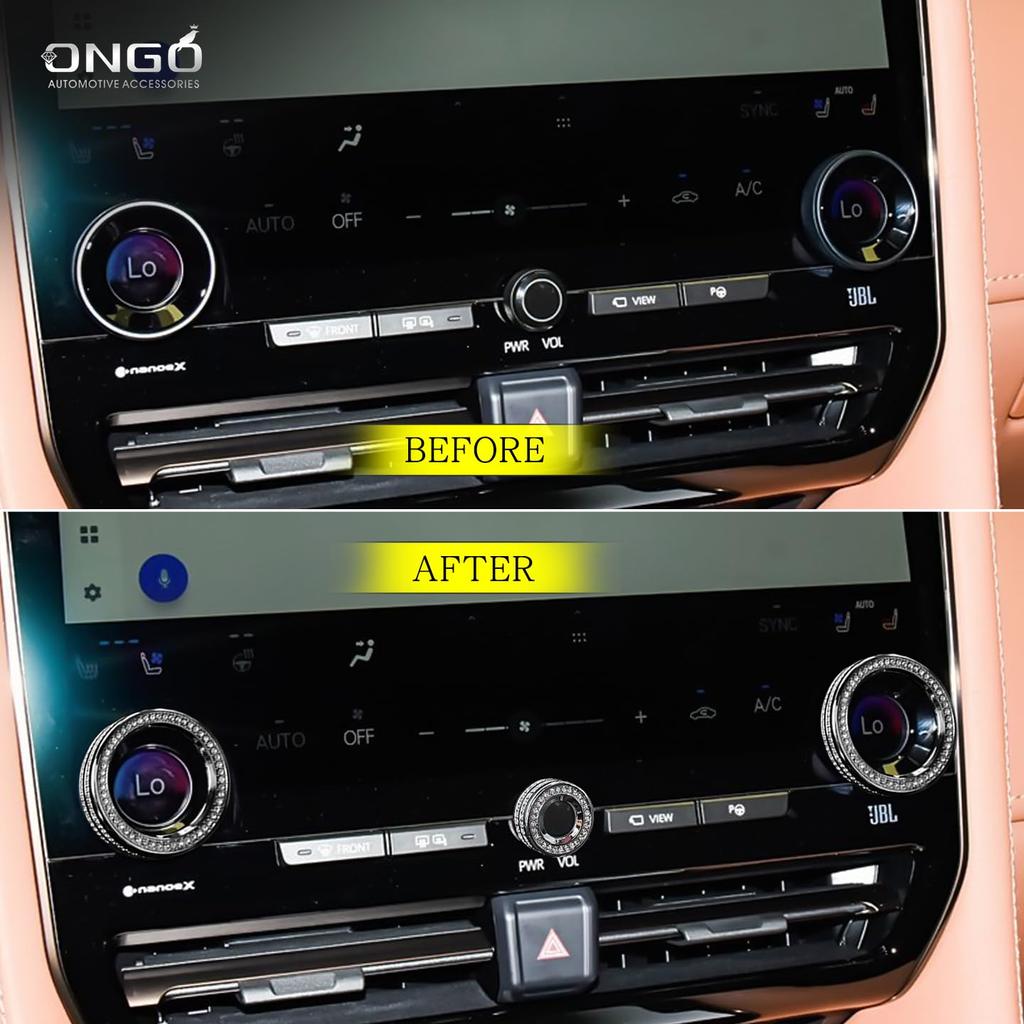 Toyota Alphard Serie 40 Klimaanlagen-Drehregler & One-Push-Start-Dekoration Hohe Härte
