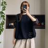 Velvet Floral Patchwork Round Neck Sweatshirt - Retro, Casual & Warm Winter Top for Women