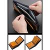 New PU Leather Men's Wallet Black Coffee Multi-slot Short Coin Purse Large Capacity Money Bag Men Male