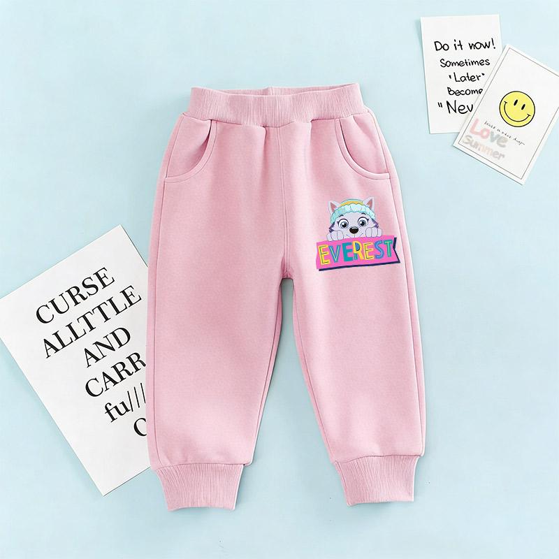 Skye Everest Girls Trousers Paw Patrol Casual New Little Girls Sweatpants Print for Girls Casual Sports Long Pants Outdoor Warm Long Pants,for Outdoor