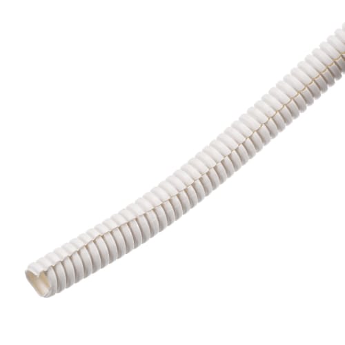 uxcell Corrugated Pipe Conduit Split Wire Loom Tube PE for Wire Cable 3M Length 10x13mm White