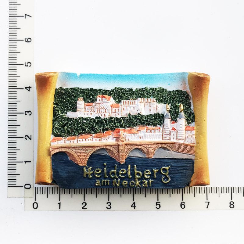 Germany 3D Fridge Magnets Tourism Souvenir Resin Refrigerator Magnets Sticker Collection Handicraft Gift Decoration Articles