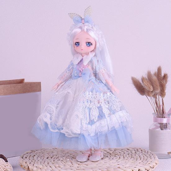 30CM 45663 Ball Jointed Doll with Clothes Princess Lolita Dress BJD Doll Collectable Posable