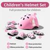 Child Protective Equipment Helmet Elbow Knee Pads for Girls Aged 3 4 5 6 7 8 9 10 11 12 Year Boy Suitable for Roller Skating and Skiing