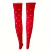 Valentine's Day European and American Christmas Party Stockings Holiday Dress Up Costume Props Knee Stockings AX