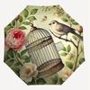 1PC birdcage flowers Umbrella-8-Rib Reinforced, Automatic Open, Lightweight & Durable, Cute Fashion Accessory for Outdoor, Beach, or Casual Use, Beach