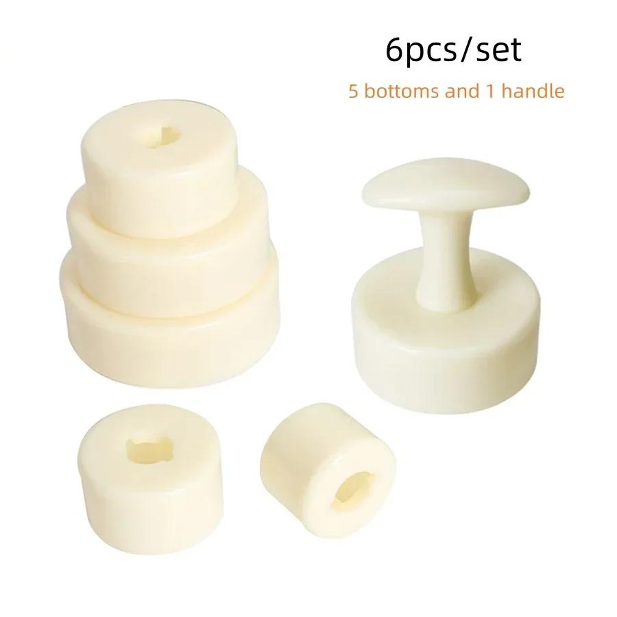 Creative Fashion 6Pcs/set Stick Tart Presser Puff Pastry Tart Shell Molds Pastry Dough Tamper Kit Fruit Pie Maker Mini Fruit Tar